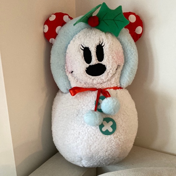 Disney 19.29-in Door Decoration Minnie Mouse Snowman Christmas Decor - Picture 1 of 2